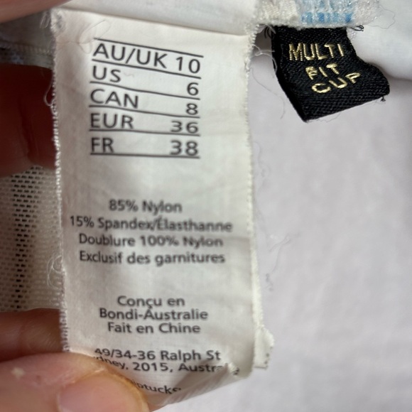 Nip Tuck Petal Plunge Isla C/D Cup Underwire One Piece Swimsuit Women’s Size 6 - Picture 8 of 9